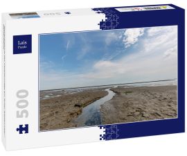 Lais Puzzle - Nahaufnahme des Gezeitenwegs am Sylter Wattenmeer / Deutschland - 500 Teile