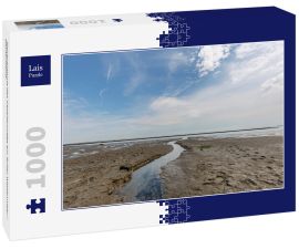 Lais Puzzle - Nahaufnahme des Gezeitenwegs am Sylter Wattenmeer / Deutschland - 1.000 Teile