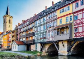 Lais Puzzle - Blick Ansicht der Krämerbrücke Erfurt - 500 & 1.000 Teile