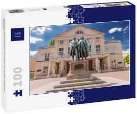 Lais Puzzle - Deutsches Nationaltheater mit Goethe und Schiller in Weimar, Thüringen - 100 Teile
