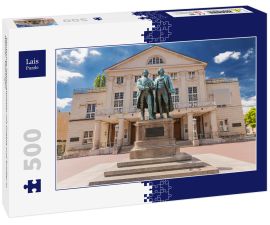 Lais Puzzle - Deutsches Nationaltheater mit Goethe und Schiller in Weimar, Thüringen - 500 Teile