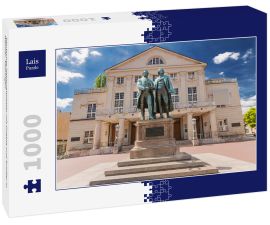 Lais Puzzle - Deutsches Nationaltheater mit Goethe und Schiller in Weimar, Thüringen - 1.000 Teile