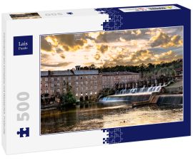 Lais Puzzle - Continental Gin Company mit Wasserfall, Prattville - 500 Teile