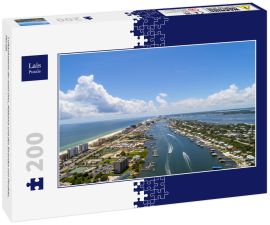 Lais Puzzle - Luftaufnahme der Insel Ono, Alabama und des Strandes von Perdido, Florida - 200 Teile