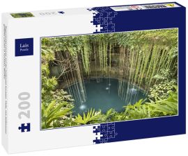 Lais Puzzle - Regenwald-Cenote auf der Halbinsel Yucatan. Tiefe, mit Süßwasser gefüllte Löcher in Yucatan, Mexiko - 200 Teile
