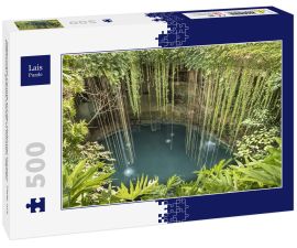 Lais Puzzle - Regenwald-Cenote auf der Halbinsel Yucatan. Tiefe, mit Süßwasser gefüllte Löcher in Yucatan, Mexiko - 500 Teile