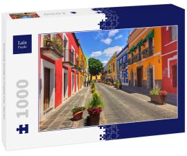 Lais Puzzle - Koloniale Straße in Puebla City, Mexiko - 1.000 Teile