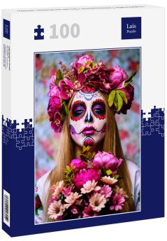 Lais Puzzle - traditionelle Totenkostüme / Dio de los Muertes, Mexiko - 100 Teile
