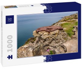 Lais Puzzle - Küste von Anglesey bei Holyhead, mit North Stack im Hintergrund, Wales - 1.000 Teile