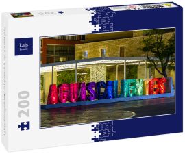 Lais Puzzle - Nachtszene in der Innenstadt von Aguascalientes, Mexiko - 200 Teile
