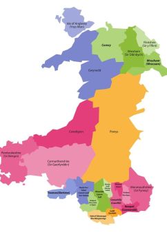 Lais Puzzle - Karte von Wales nach Counties - 500 & 1.000 Teile