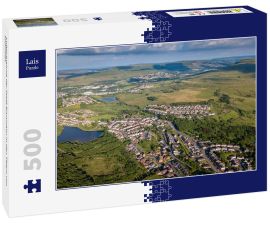 Lais Puzzle - Luftaufnahme der Stadt Brynmawr in den Tälern von Südwales - 500 Teile