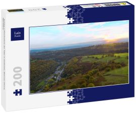 Lais Puzzle - Schöne Luftaufnahme der Täler in Südwales, Blaenau Gwent, Abertillery - 200 Teile