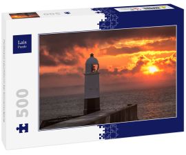 Lais Puzzle - Porthcawl-Leuchtturm bei Sonnenaufgang - 500 Teile