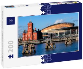 Lais Puzzle - Gebäude Pierhead und Millenium Centre Cardiff Bay - 200 Teile