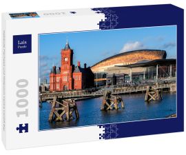 Lais Puzzle - Gebäude Pierhead und Millenium Centre Cardiff Bay - 1.000 Teile