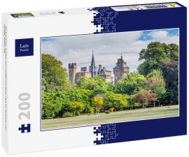Lais Puzzle - Blick auf das Schloss von Cardiff vom Bute-Park im Zentrum von Cardiff, Wales, UK - 200 Teile