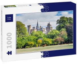 Lais Puzzle - Blick auf das Schloss von Cardiff vom Bute-Park im Zentrum von Cardiff, Wales, UK - 1.000 Teile