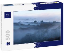 Lais Puzzle - Kalter, nebliger Morgen in walisischer Landschaft - 500 Teile