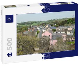Lais Puzzle - Laugharne Stadtzentrum von oben, Carmarthenshire, Wales - 500 Teile