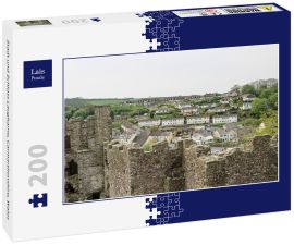 Lais Puzzle - Stadt und Schloss Laugharne, Carmarthenshire, Wales - 200 Teile