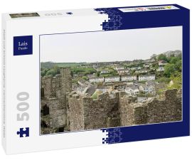 Lais Puzzle - Stadt und Schloss Laugharne, Carmarthenshire, Wales - 500 Teile
