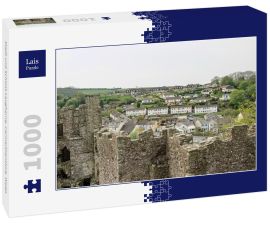 Lais Puzzle - Stadt und Schloss Laugharne, Carmarthenshire, Wales - 1.000 Teile