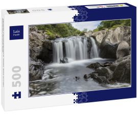 Lais Puzzle - Cenarth, Carmarthenshire, Wales, Blick auf den Wasserfall Cenarth Falls - 500 Teile