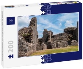 Lais Puzzle - Innerhalb des Hofes und der Mauern einer mittelalterlichen Burgruine (Burg Carreg Cennen) - 200 Teile