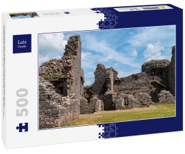 Lais Puzzle - Innerhalb des Hofes und der Mauern einer mittelalterlichen Burgruine (Burg Carreg Cennen) - 500 Teile