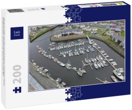 Lais Puzzle - Boote im Hafen von Aberystwyth Marina, Ceredigion, Wales, Großbritannien, direkt an der Küste der Irischen See - 200 Teile