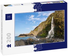 Lais Puzzle - Wasserfall am Tresaith Beach, Cardigan Bay, Wales - 200 Teile