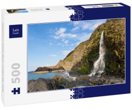 Lais Puzzle - Wasserfall am Tresaith Beach, Cardigan Bay, Wales - 500 Teile
