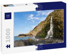 Lais Puzzle - Wasserfall am Tresaith Beach, Cardigan Bay, Wales - 1.000 Teile