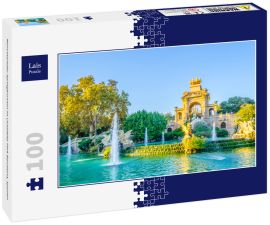 Lais Puzzle - Monumentaler Springbrunnen im Ciutadella-Park Barcelona, Spanien - 100 Teile