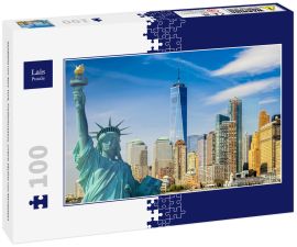 Lais Puzzle - Stadtbild von New York, Freiheitsstatue, untere Skyline von Manhattan - 100 Teile