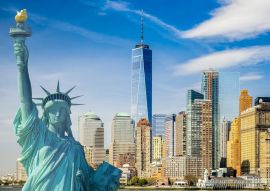 Lais Puzzle - Stadtbild von New York, Freiheitsstatue, untere Skyline von Manhattan - 500 & 1.000 Teile