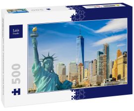 Lais Puzzle - Stadtbild von New York, Freiheitsstatue, untere Skyline von Manhattan - 500 Teile