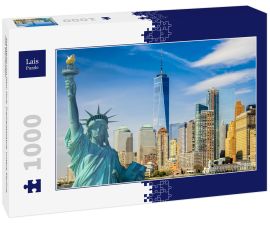 Lais Puzzle - Stadtbild von New York, Freiheitsstatue, untere Skyline von Manhattan - 1.000 Teile