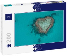 Lais Puzzle - Herz-Riff im Great Barrier Reef, vom Wasserflugzeug aus gesehen - 200 Teile