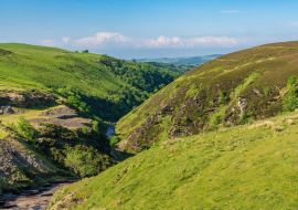 Lais Puzzle - Walisische Landschaft in der Nähe des Aled Isaf Reservoirs mit dem fast ausgetrockneten Afon Aled, Conwy, Wales - 500 & 1.000 Teile