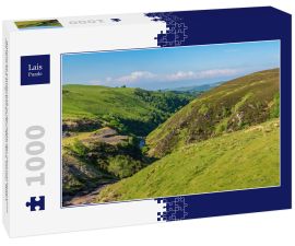 Lais Puzzle - Walisische Landschaft in der Nähe des Aled Isaf Reservoirs mit dem fast ausgetrockneten Afon Aled, Conwy, Wales - 1.000 Teile