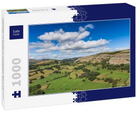 Lais Puzzle - Walisische Landschaft, von Castell Dinas Bran aus gesehen, in der Nähe von Llangollen, Denbighshire, Wales, UK - 1.000 Teile