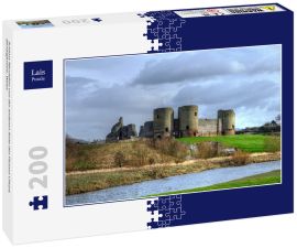 Lais Puzzle - Schloss Rhuddlan von der anderen Seite des Flusses Clwyd, Denbighshire, Wales - 200 Teile
