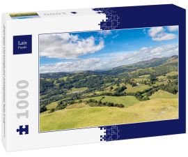 Lais Puzzle - Walisische Landschaft, von Castell Dinas Bran aus gesehen, in der Nähe von Llangollen, Denbighshire, Wales, UK - 1.000 Teile