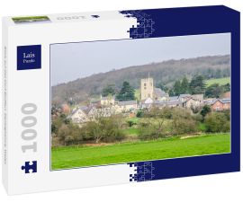 Lais Puzzle - Blick auf das Dorf Bodfari, Denbighshire, Wales - 1.000 Teile