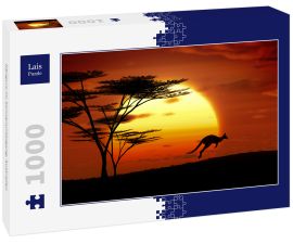 Lais Puzzle - Känguru im Sonnenuntergang, Australien - 1.000 Teile