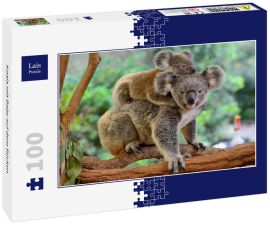 Lais Puzzle - Koala mit Baby auf dem Rücken - 100 Teile