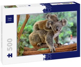 Lais Puzzle - Koala mit Baby auf dem Rücken - 500 Teile