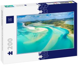 Lais Puzzle - Hill Inlet am Whitehaven Beach auf der Whitesunday Island, Queensland, Australien - 200 Teile